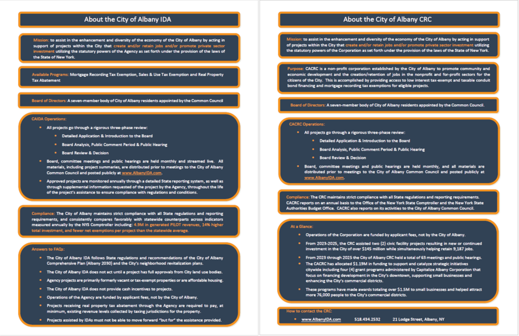 Graphic showing the cover pages of the IDA and CRC's fact sheets, click to open a PDF.